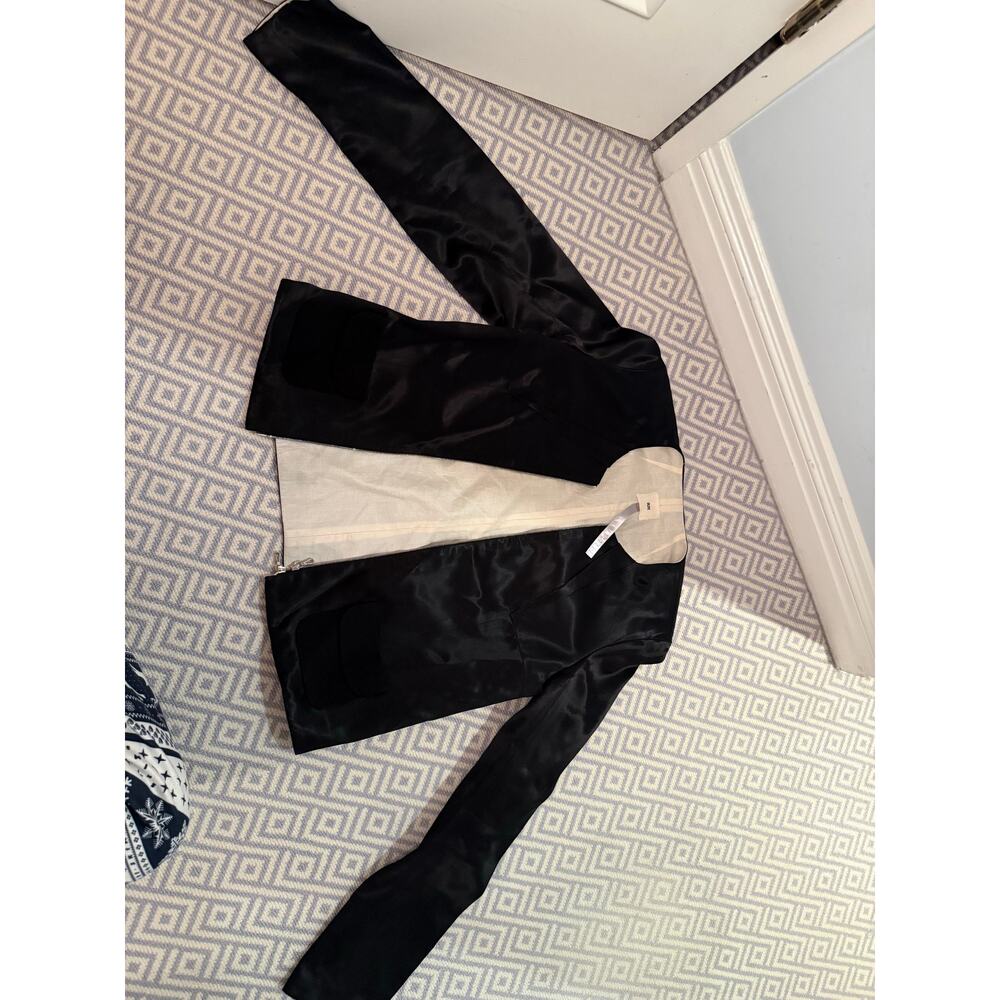 Narcisco Rodriguez Black Silk Jacket
